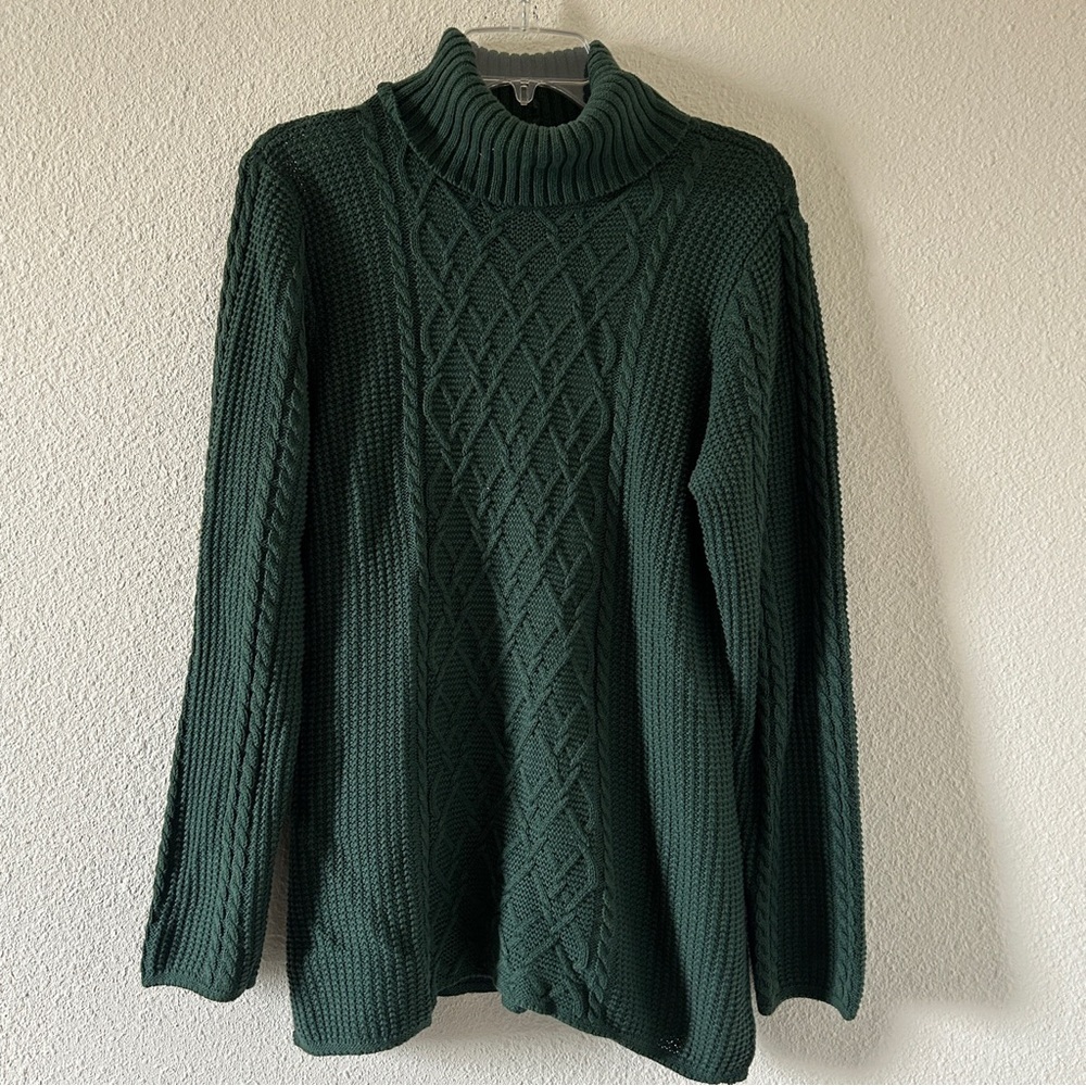 Jeanne Pierre Turtleneck Gilmore Fall Holiday 3D Knit Sweater Women’s Large